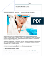 Validación de Métodos Analíticos - Aplicación Del QBD (Parte 1 - 2) - Asinfarma - Asesoría Industrial Farmacéutica