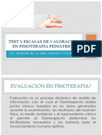 Test y Escalas de Valoración en Fisioterapia Pediátrica