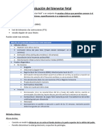 Evaluación Del Bienestar Fetal