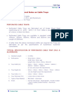 General Notes On Cable Trays PDF