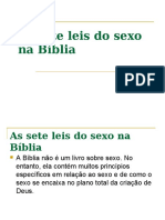 12 - As Sete Leis Do Sexo Na Bíblia