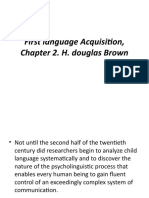 Chapter 2 First Language Acquisition