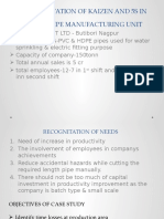 Implementation of Kaizen and 5S in Plastic Pipe