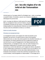 Stratégie Lean : Les Dix Règles D'or de La Compétitivité Et de L'innovation Collaboratives