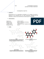 Práctica No.5 Cromatografía en Capa Fina