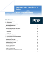 Sequencing by Legal Entity or Ledger