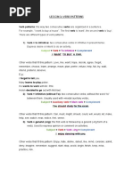 Lesson 1 - Verb Patterns