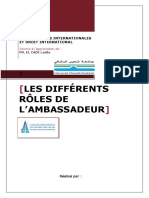 Les Différents Rôles de L'ambassadeur