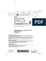 Edexcel Paper 1 Foundation Questions