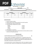 English-Grade 6-Revision Paper PDF