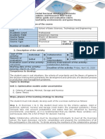 Activity Guide and Evaluation Rubric - Task 2 - Uncertainty Environments and Game Theory