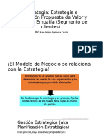 Estrategia e Innovación Propuesta de Valor y Mapa de Empatía (Segmento de Clientes)