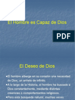 El Hombre Es Capaz de Dios