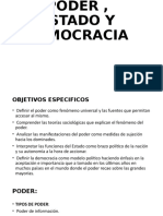 PODER, ESTADO Y DEMOCRACIA Presentacion SOCIOLOGIA UCENM