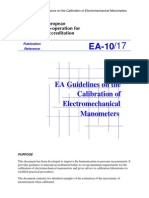 EA 10 17 Manometer Calibration