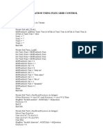 Application Using Flex Grid Control: Coding