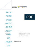 Procesos Sistematicos de Auditoria Del Pasivo