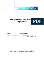 Ensayo Sobre Asientos Registrales