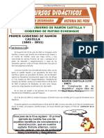 Gobierno de Ramon Castilla y Rufino Echenique para Tercer Grado de Secundaria