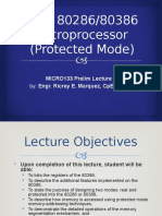 MICRO133 Prelim Lecture 3 Intel 80286 and 80386 Microprocessor Protected Mode Addressing v2