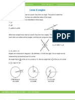 Math Worksheet-Lines and Angles