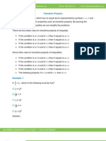 Math Study Guide - Transitive Property