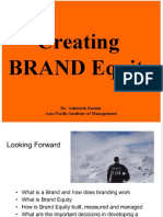 Creating BRAND Equity: Dr. Ashutosh Kumar Asia Pacific Institute of Management