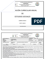 Planificación Curricular Anual Estudios Sociales