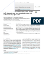 Preparation and Characterization of Pectin Fraction From Pineapple Peel As A Natural Plasticizer and Material For Biopolymer Film2019food and Bioproducts Processing PDF