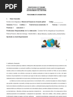 Programa de Curso Historia Global de Panamá