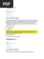 Evalucación Unidad 01. Balance Scorecard