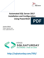 SQL 2017 Powershell Install-Configure