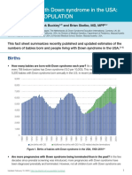 Down Syndrome Population Usa Factsheet 202002