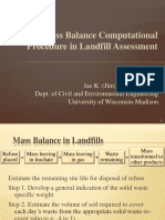 Mass Balance Computational Procedure