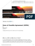 Zone of Possible Agreement (ZOPA)