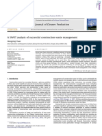 A SWOT Analysis of Successful Construction Waste Management