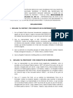 CONTRATO PRESTACION DE SERVICIOS (Persona Moral)