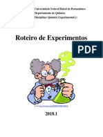 Roteiro de Experimentos Q Exp L1 2018.1