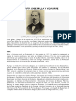 Biografía Jose Milla y Vidaurre