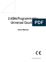 2.4Ghz Programmable Universal Counter: Users Manual