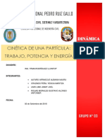 Cinetica de La Partícula Trabajo, Energía y Potencia PDF