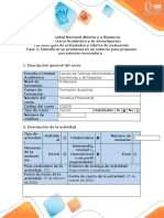 Guía de Actividades y Rúbrica de Evaluación - Fase 2 - Identificar Un Problema en Mi Entorno para Proponer Una Solución Innovadora