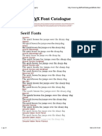 LaTeX Font Catalogue