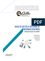 Base de Datos & Sistema de Informacion de RRHH