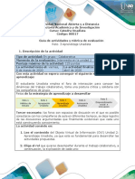 Guía de Actividades y Rúbrica de Evaluación Reto 3 Aprendizaje Unadista