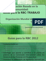 Componente Trabajo - Guías para La RBC OMS - 2012