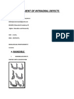 MANAGEMENT of INTRAORAL DEFECTS