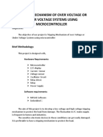 EI048 Tripping Mechanism of Over Voltage or Under Voltage Systems Using Microcontroller