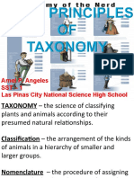 Basic Principles of Taxonomy