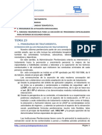 Tema 23 Programas de Tratamiento PDF